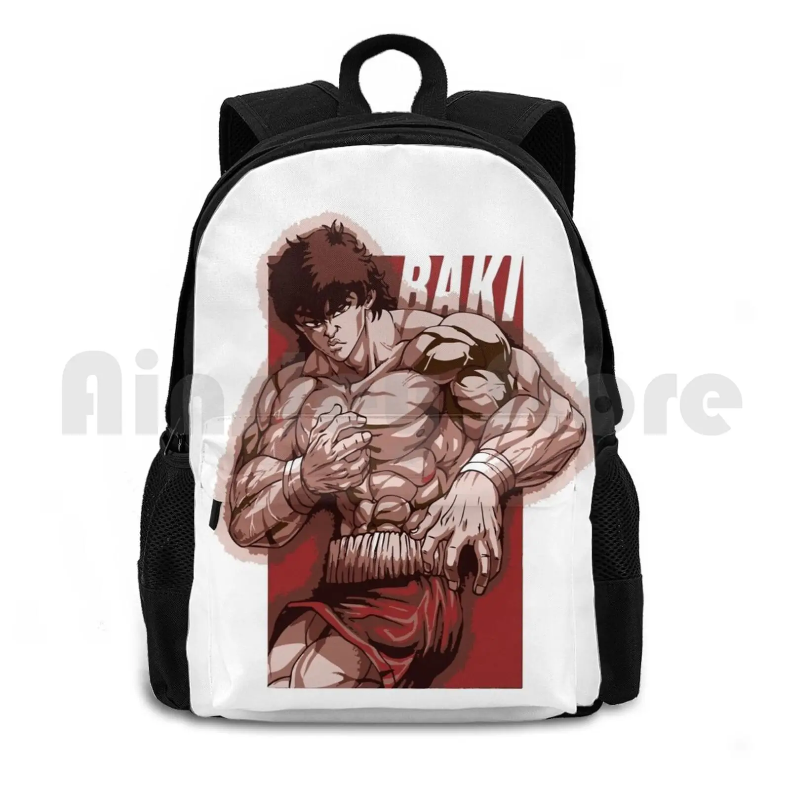 Baki Hanma Outdoor Hiking Backpack Riding Climbing Sports Bag Baki Boxing Thai Netflix Anime Manga Baki Hanma Hanma Martial Art