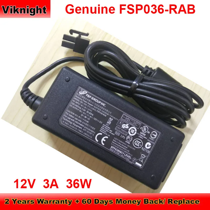 

Original 36W Charger 12V 3A FSP036-RAB AC Adapter for Fortigate FG-60D 30E-3G4G AD036RAB-FTN3 Fortiwifi 30E Power Supply