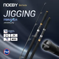 NOEBY-INFINITE Jigging Fishing Rod, Fuji Guide, Spinning Casting Jig Rod, Sea Fishing Rods, 1.83M, 2 Section