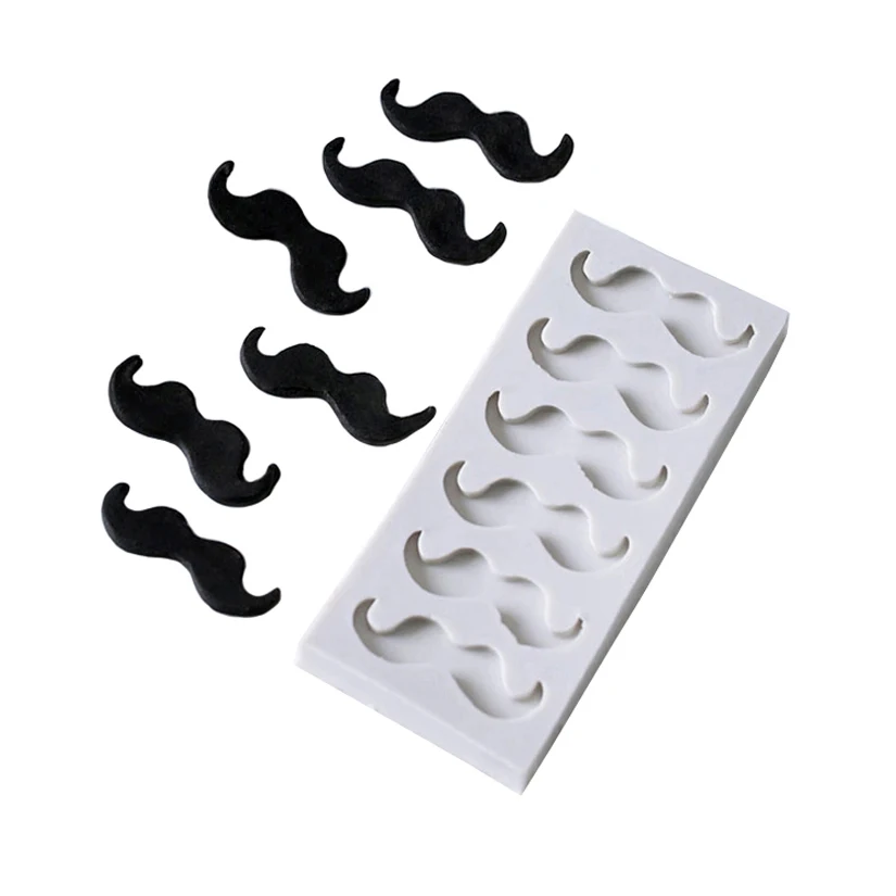 Moustache Silicone Mold Fondant Cake Decorating Tools Sugarcraft Cookie Mold