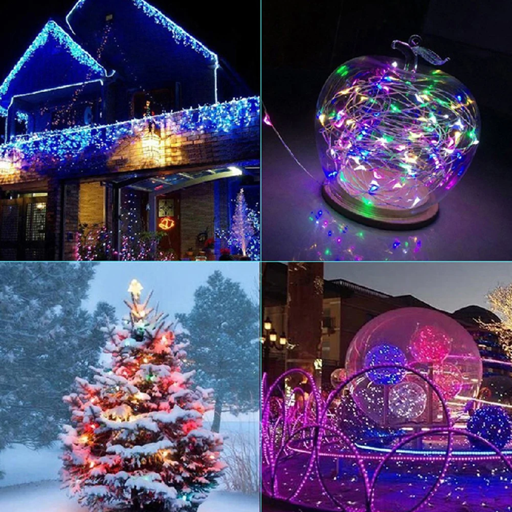 

LED Colorful Lights String Remote Control Waterproof Fairy Light Party Wedding Christmas Garland Garden Yard Festival Decoration