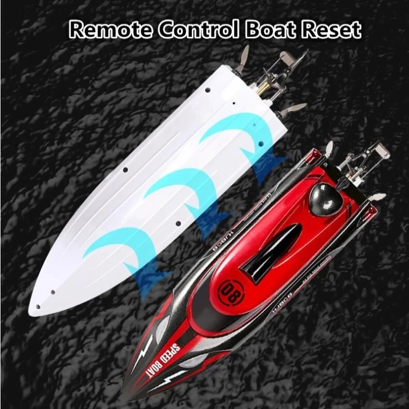 High Speed Precision Waterproof Racing RC Boat 2.4G 30KM/H 150M Range Night Light Rollover Reset Radio Control Speedboat Boat