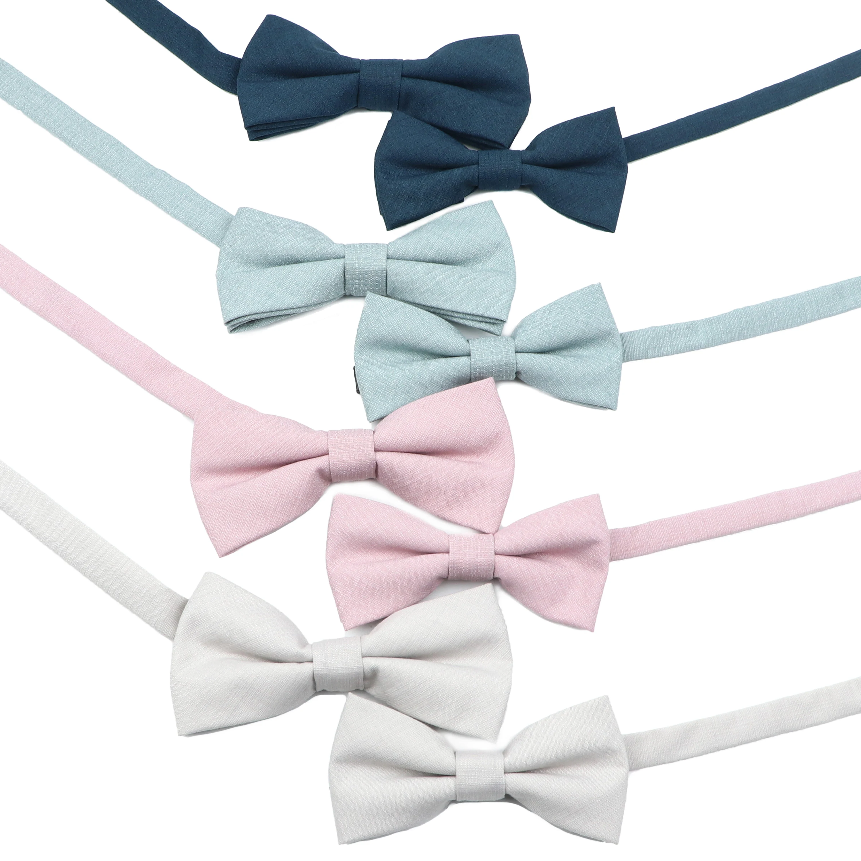 Fashion Butterfly Bamboo Fiber Bow Tie for Boys Girls Candy Solid Color Super Soft Bowknot Wholesale Accessories Bowties Female