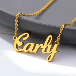 Collana madre personalizzata per donna collana personalizzata con nome ragazza collana con catena in acciaio inossidabile collier