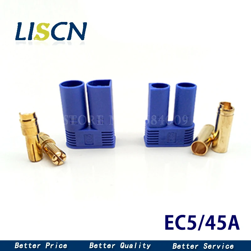 1set EC2 EC3 EC5 EC8 Male Female Type Battery Connector Golden Battery Connector Bullet Plug For RC Accessories Multiple choices