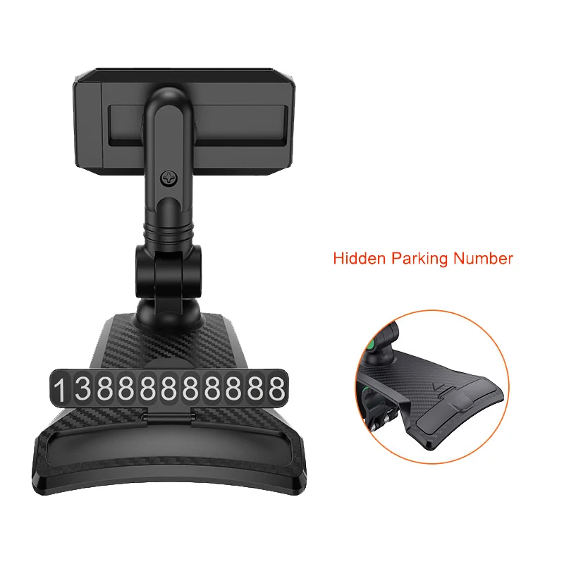 Support Car Phone Holder 1260 Degree Dashboard Cell Phone Easy Clip Mount Telephone Number In Universal GPS Navigation Bracket