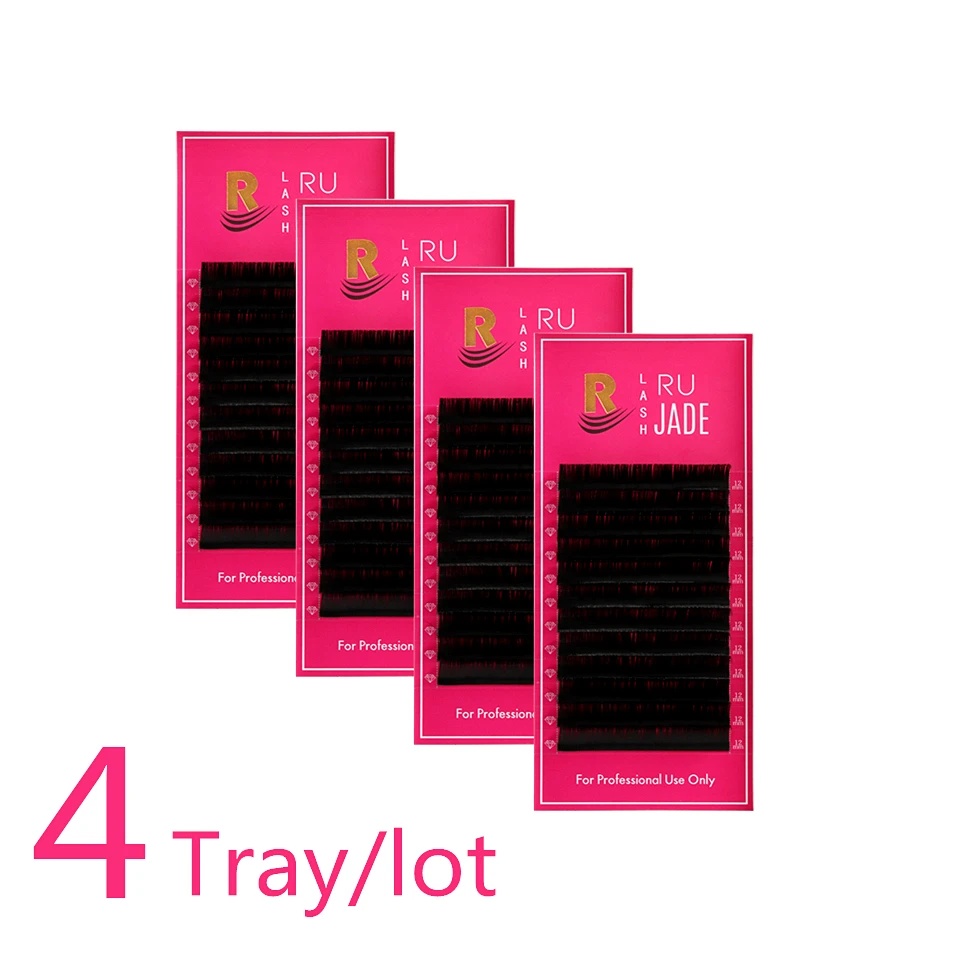 4 Tray/Lot False Eyelashes 8-15mm Mix Natural Soft Silk Lash Extension Individual Eyelashes Faux Russian Volume Lashes Cilios