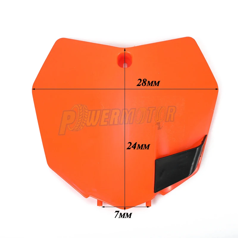 Targa moto nome anteriore in plastica per Pit Dirt Bike Motocross Enduro ATV 2013-15 SX SXF XCF 125 250 350 450