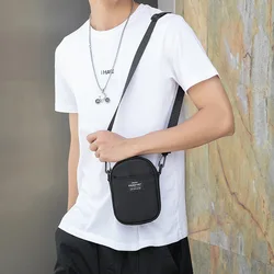 Mini Nylon Shoulder Crossbody IPhone Bags Quality Messenger Bag Strong Fabric Design Style Solid Color Durable Zippers Small