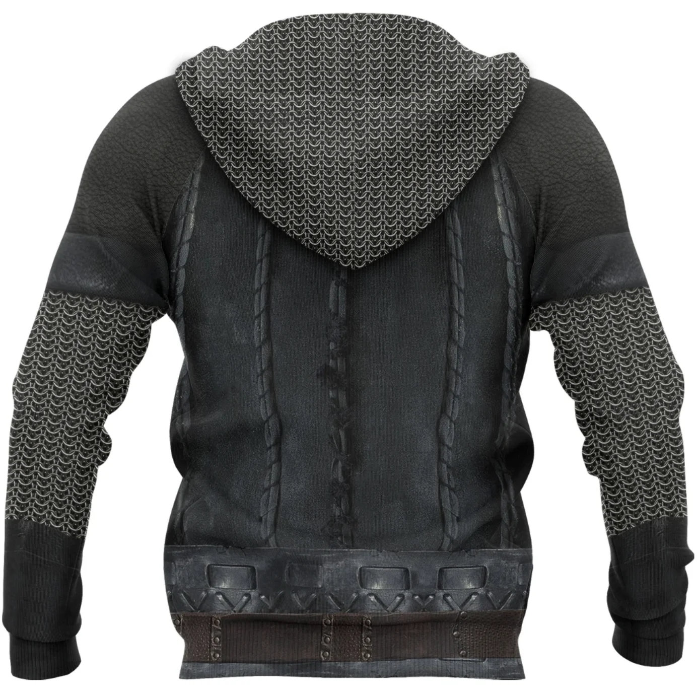 The Last Kingdom Warrior Chainmail Armor 3D Printed Men Hoodie Unisex Deluxe Sweatshirt Zip Pullover Casual Streetwear KJ390