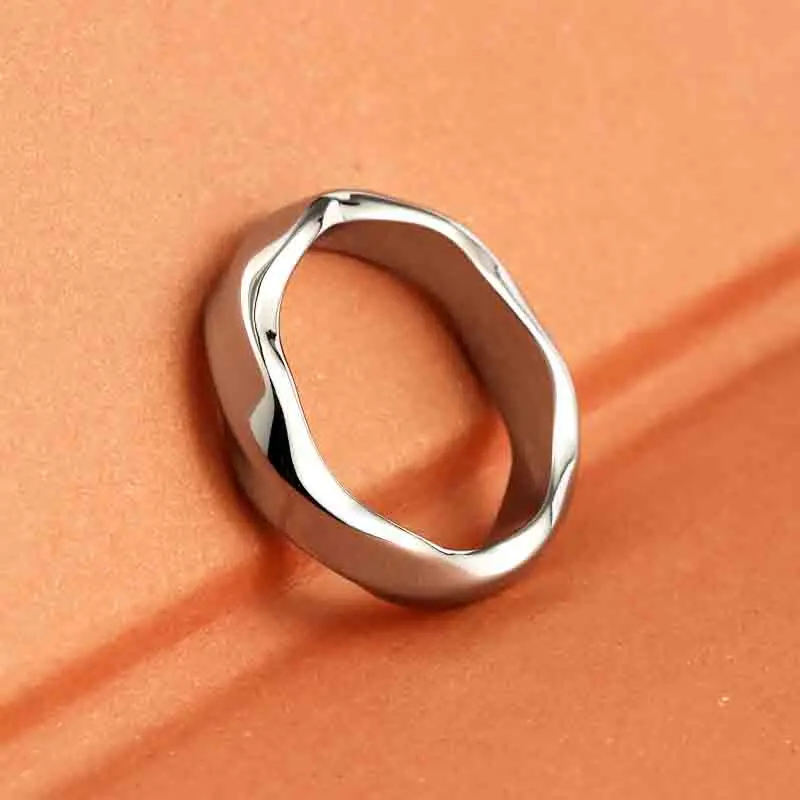 Beier 316L stainless steel Twisted irregular shape suitable for women's fashion simple high quality Wedding jewelry BR8-689