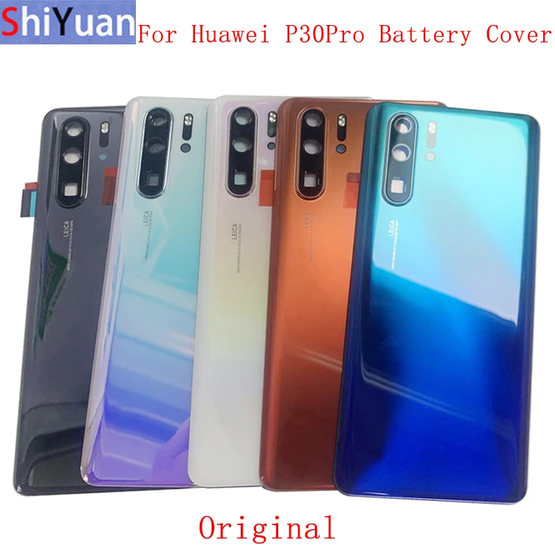 Battery Cover Rear Door with Camera Frame Lens For Huawei P30 Pro P30Pro Housing Back Cover with Logo Repair Parts