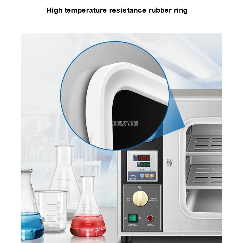 Imagem -04 - Forno Inteligente Bonde da Câmara do Vácuo do Equipamento do Forno de Secagem do Vácuo Dzf6020ab para a Pesquisa Química da Bioquímica do Laboratório