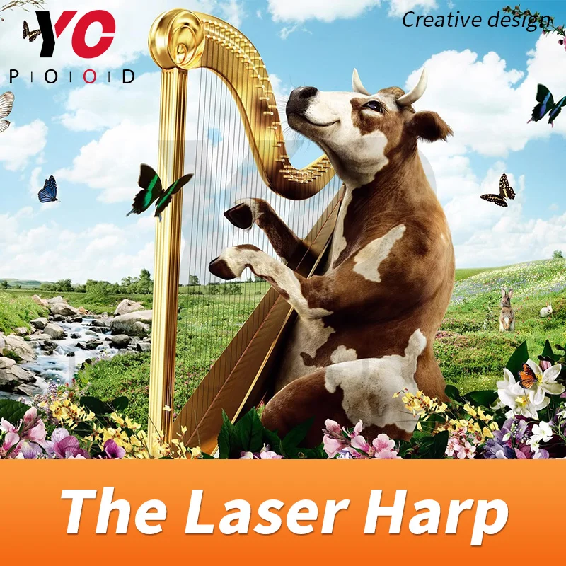 Takagism Game prop laser harp for room escape game touch the lasers in order to unlock DIY manufacture