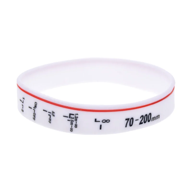 1 Stück Silikon-Armband mit Kameralinsenmarkierungen, Fokusier-Linsen-Armband, Unisex, verstellbares Armband für Sport und Fitness – Detail 8