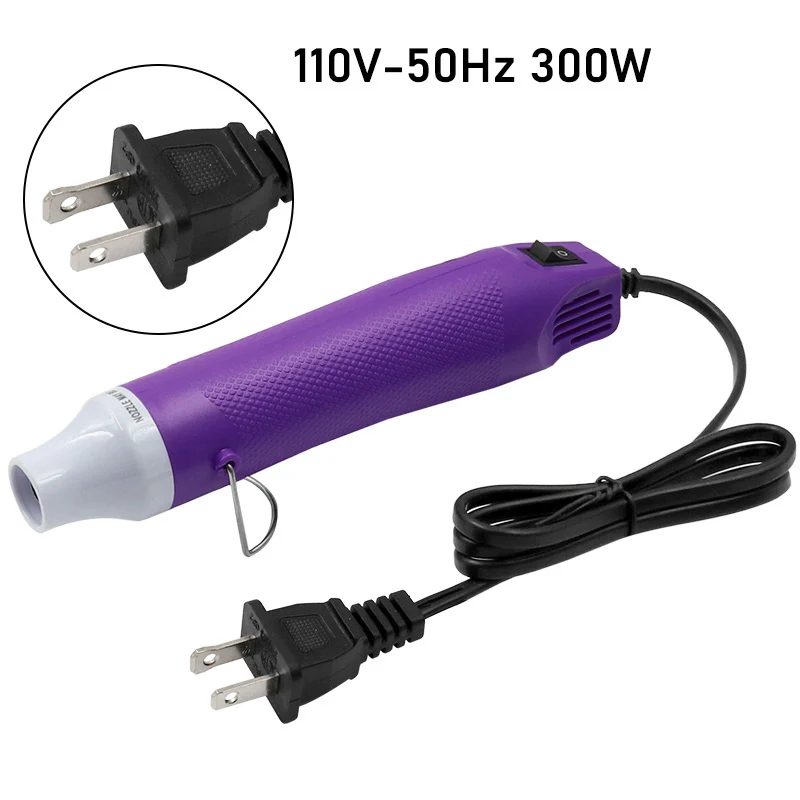 110V Heat Gun Electric Power Tool Hot Air 300W temperature DIY Hot Air Gun US regulatory plug