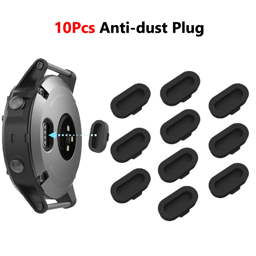 Dustproof Plug Cover For Garmin Swim2 Venu sq Fenix 7 7X 6 6x Pro 5x 5S Forerunner245 745 accessories anti-dust plug Protect Cap