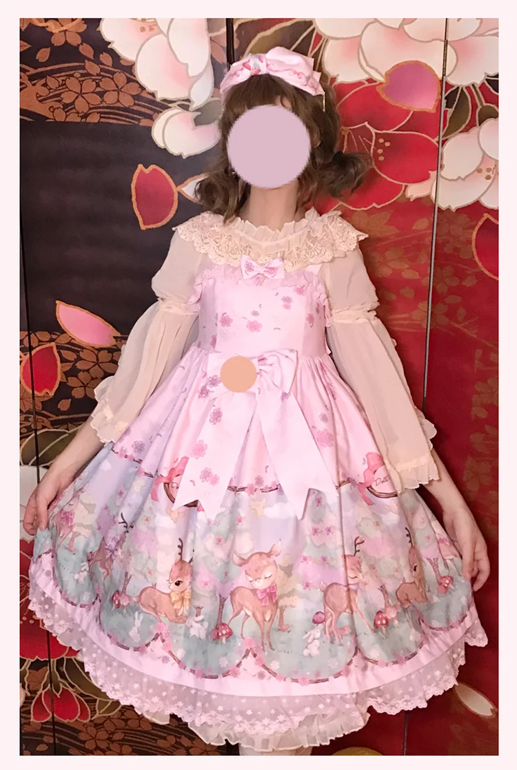 Robe vintage en dentelle pour filles, robe à bretelles, princesse, nœud papillon, impression victorienne, mignonne, kawaii, lolita loli cos