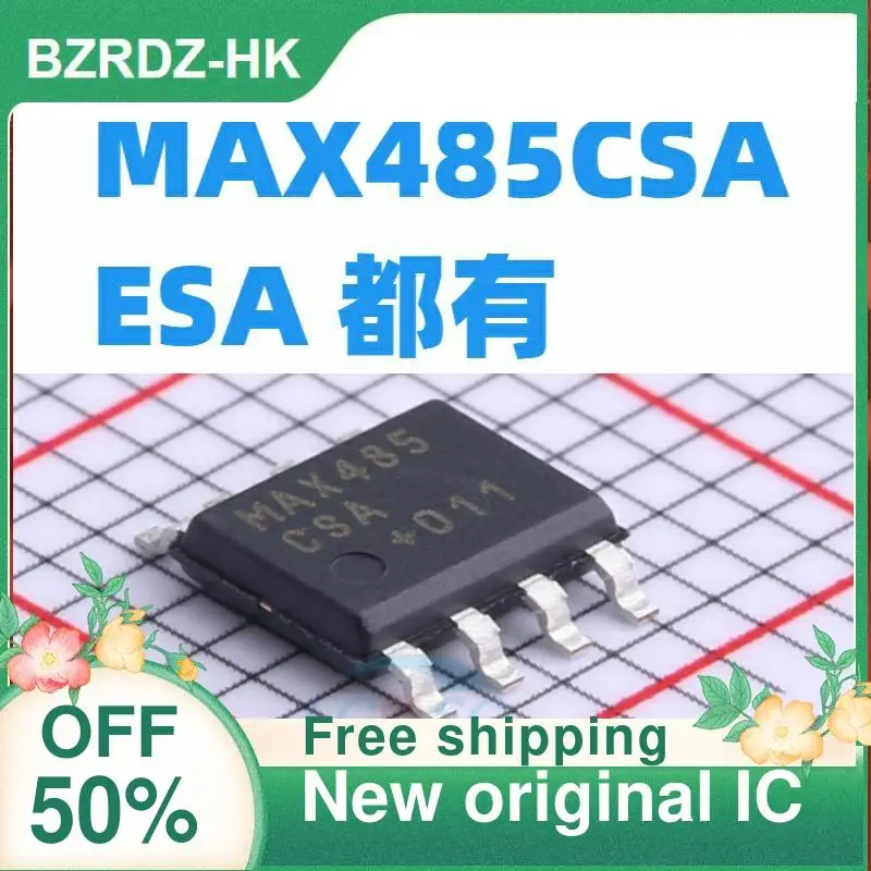 

20PCS MAX485CSA/MAX485ESA+T SOIC-8 RS422/RS485 New original IC