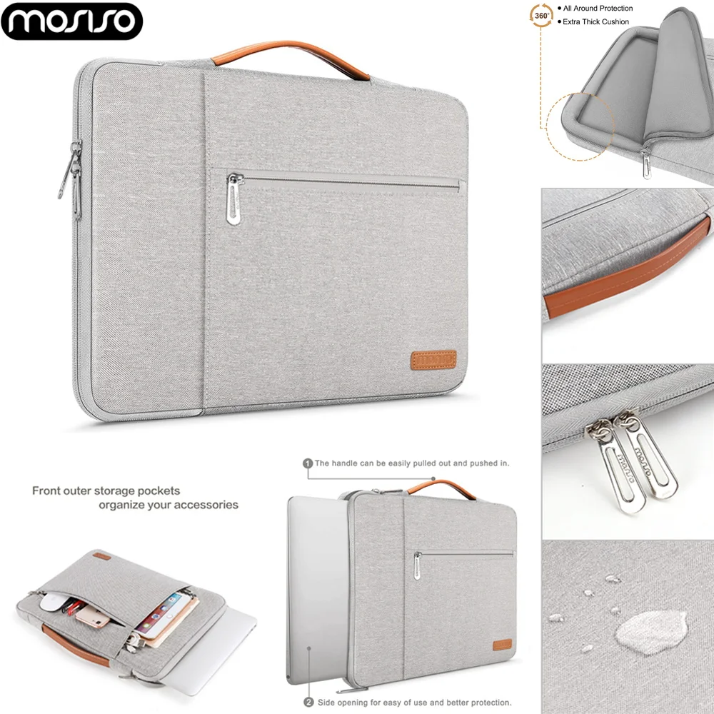 

MOSISO Laptop Sleeve Bag For MacBook HP Dell Acer Lenovo 13 13.3 Inch Waterproof Laptop Briefcase Handbag Notebook Cover Case