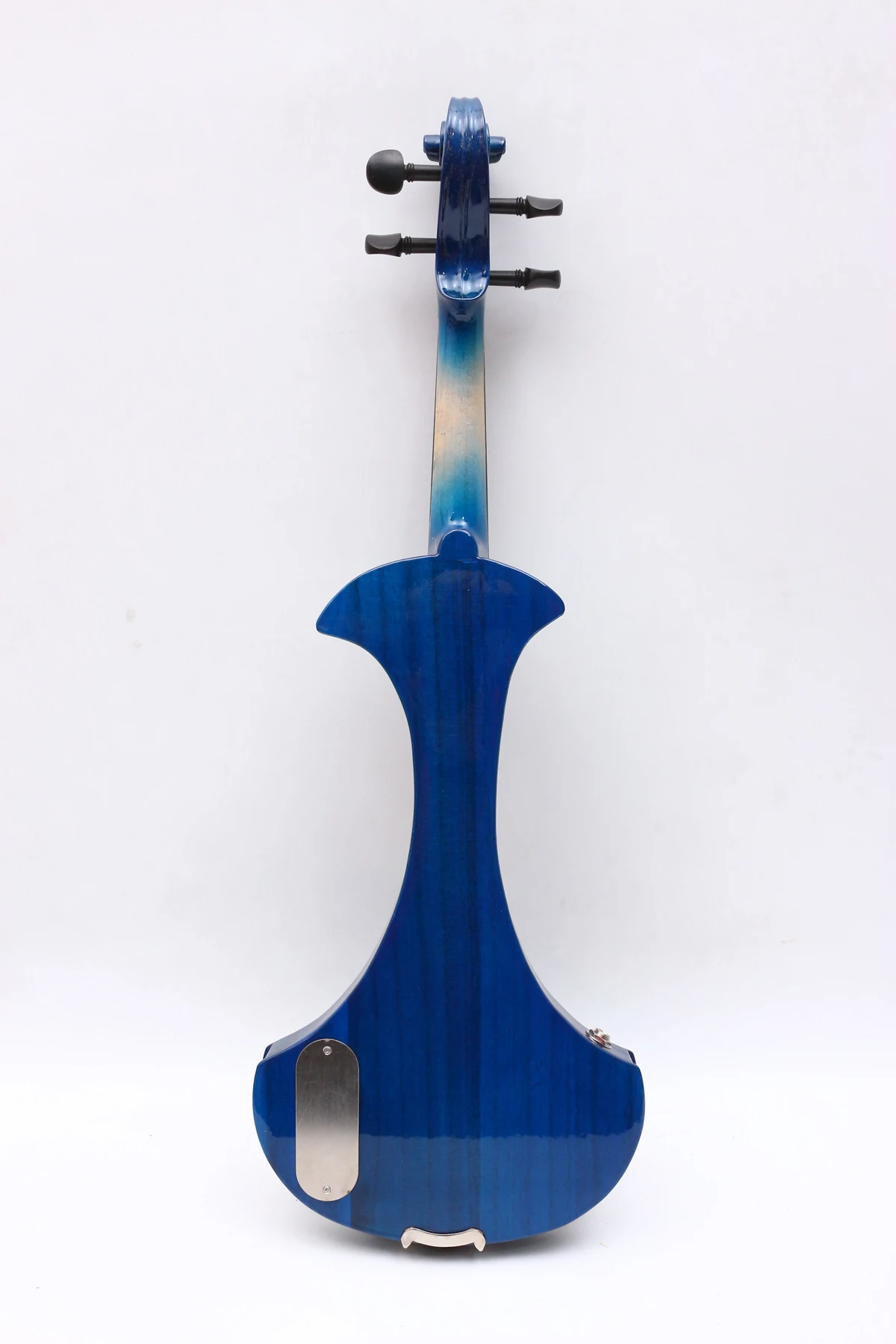 blue 4/4 Electric violin Passive Pickup White Violin Professional Sound Free Case Bow