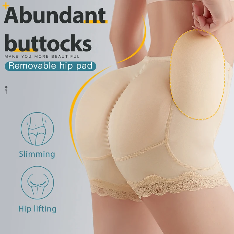 Shapewear Women Padded Underwear Butt Lifter Fake Buttock Hips Enhancer Sexy Body Shaper Control Panties With Filler Plus Size