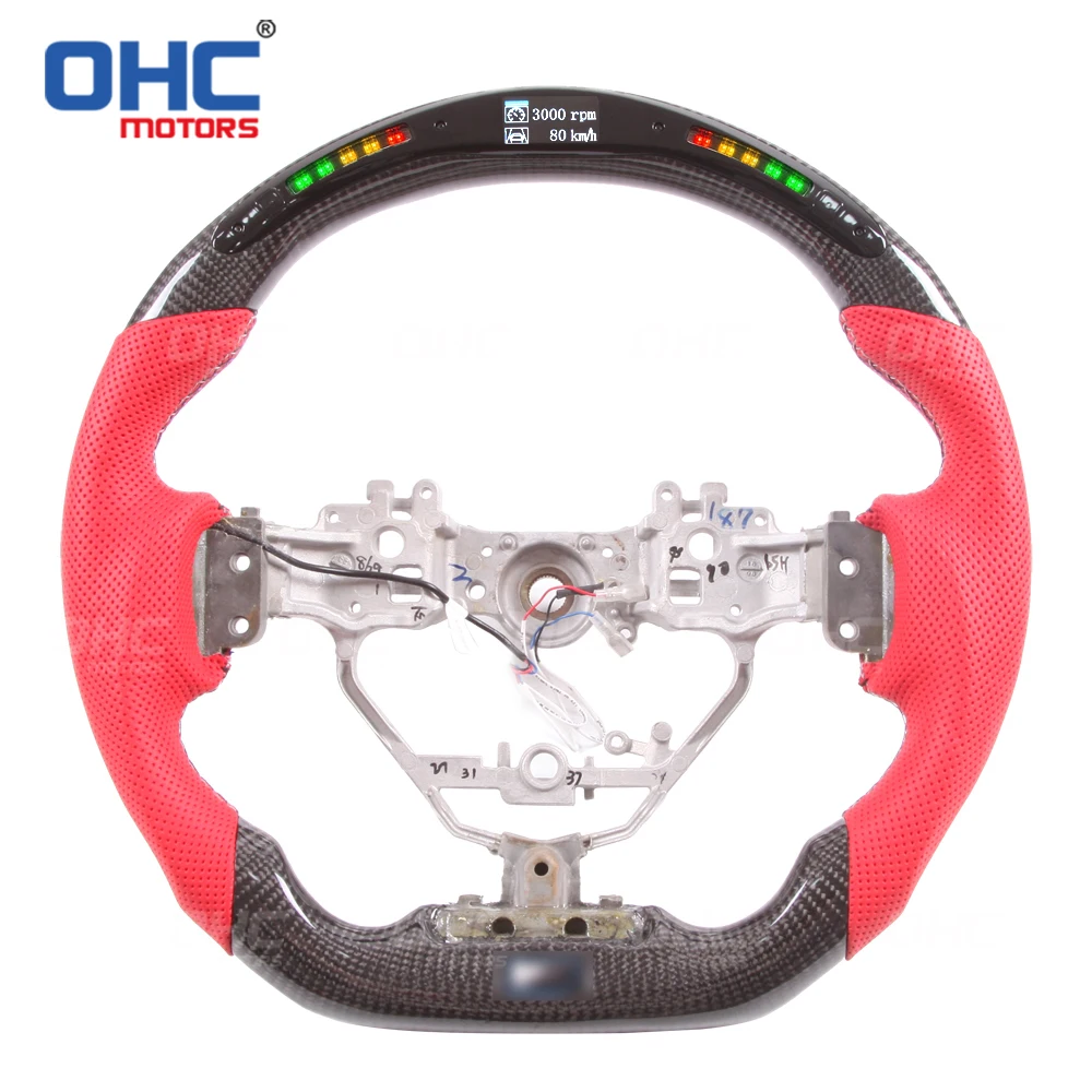 

100% Real Carbon Fiber LED Display Steering Wheel compatible for IS NX RC ISF GSF RCF IS200 IS300