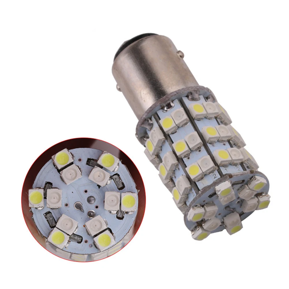 

Automobile led brake light S25 1157 60smd spare light bulb automatic turn signal light burst two color bulb white and Yellow 2PC