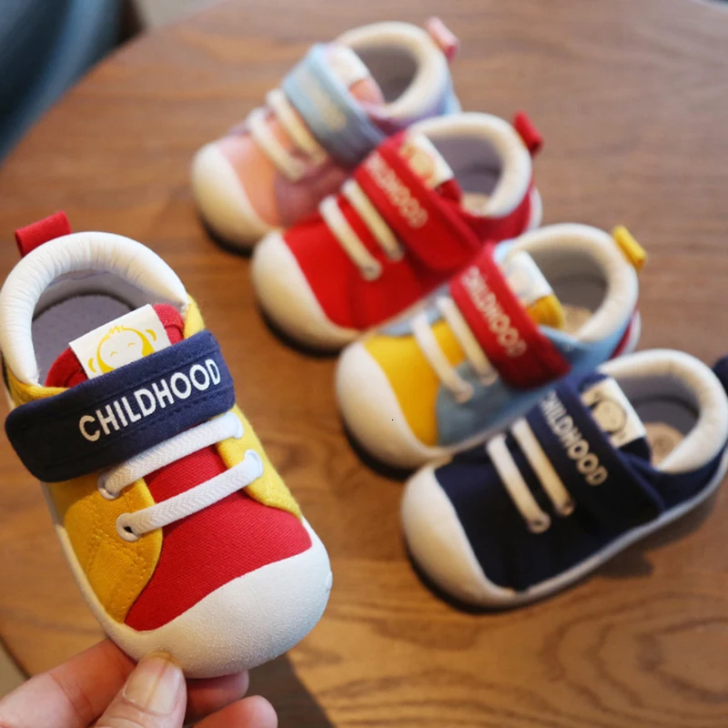 Baby Toddler Shoes Spring and Autumn New Baby Toddler Shoes Baby Indoor Shoes Boys Canvas Soft Bottom Breathable Girls Shoes