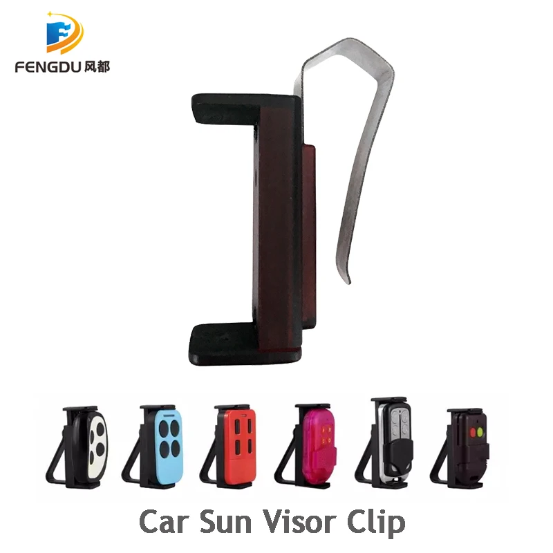 2PCS Car Sun Visor Clip Holder Mount Stand 47-68mm for Garage Door remote control Car Key Remote Quick installation