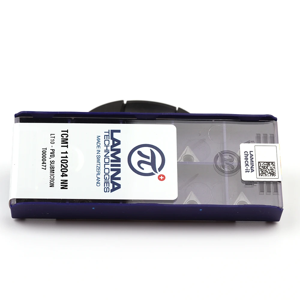 100% Original LAMINA TCMT110204 NN LT10 TCMT110208 NN LT10 คาร์ไบด์เครื่องกลึงโลหะเครื่องกลึงโลหะแทรกTCMTใบมีดเครื่องตัดCNCเครื่องจักรกล