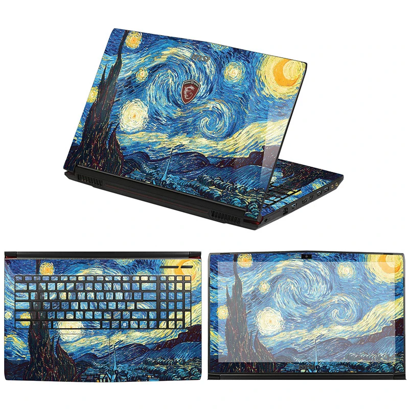 Imagem -02 - Adesivos para Laptop para Msi Ge66 Gf66 Gl66 Gs66 Ge76 Gf76 Gf76 Gf76 Gs77 Gt77 Ge68 Ge78 Skins Pintados Personalizados para Filme Msi Ge75 Gf75