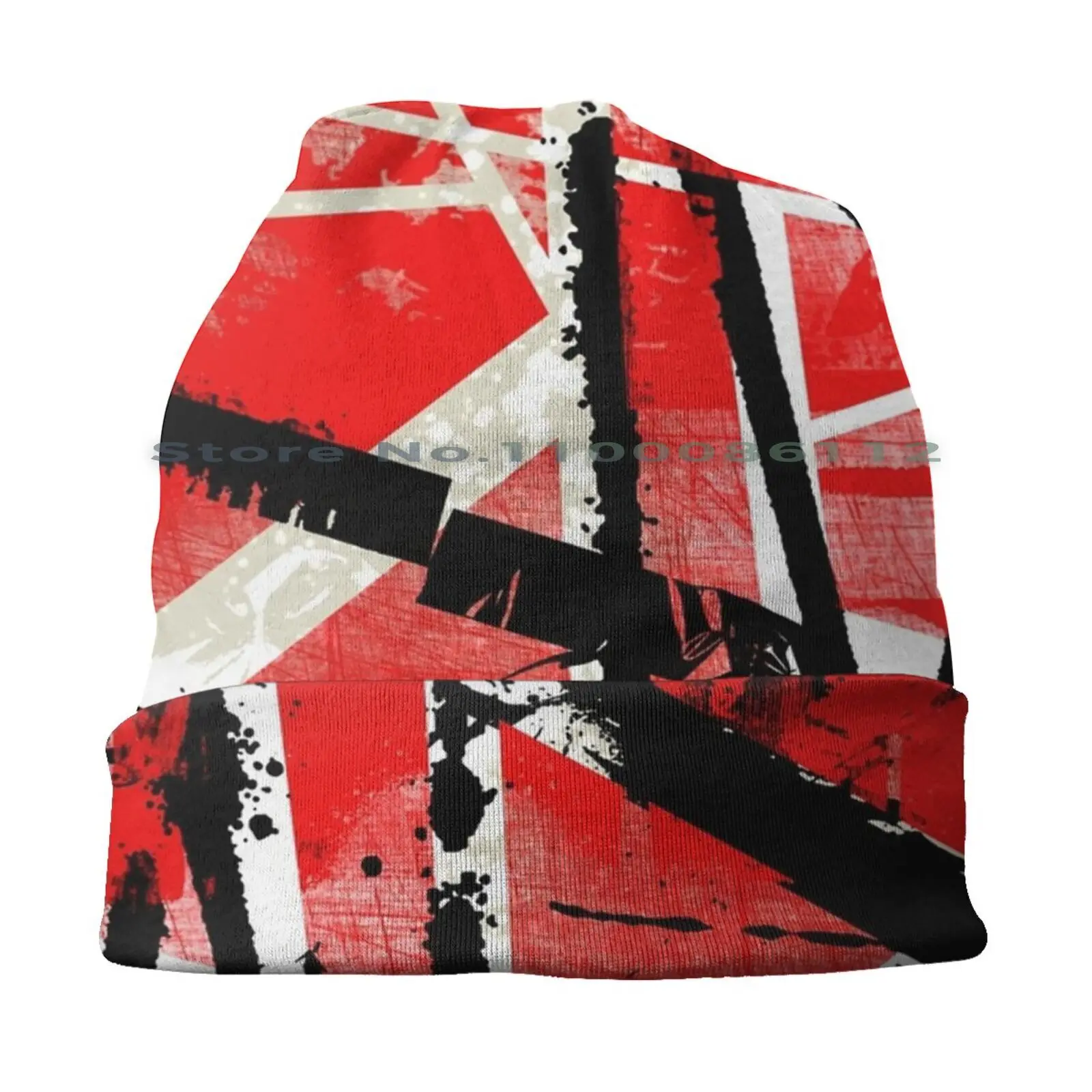 Van 'spraypack' Halen Interpretation Bucket Hat Sun Cap Patina Electric Guitar Classic Heavy Metal Custom Red White Black