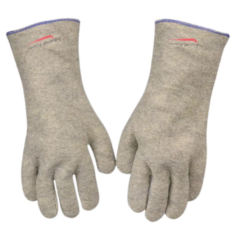 Heat Insulation Aramid Fiber Work Glove 200 degrees Hot Flame Retardant Glove Resistant Glove Anti-scald Fire Proof