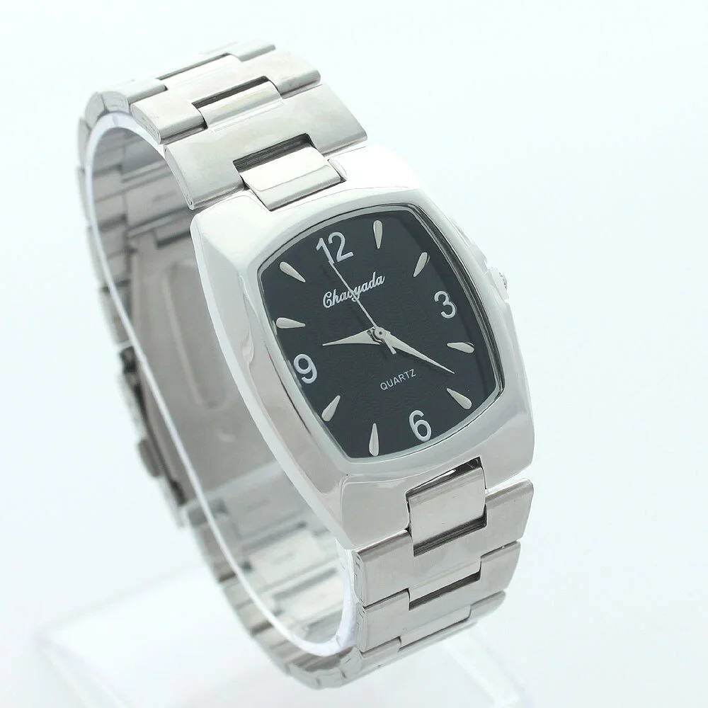 الرجال النساء موضة ساعات كوارتز فستان عادية الفولاذ المقاوم للصدأ ساعة اليد زوجين عشاق ساعات المعصم