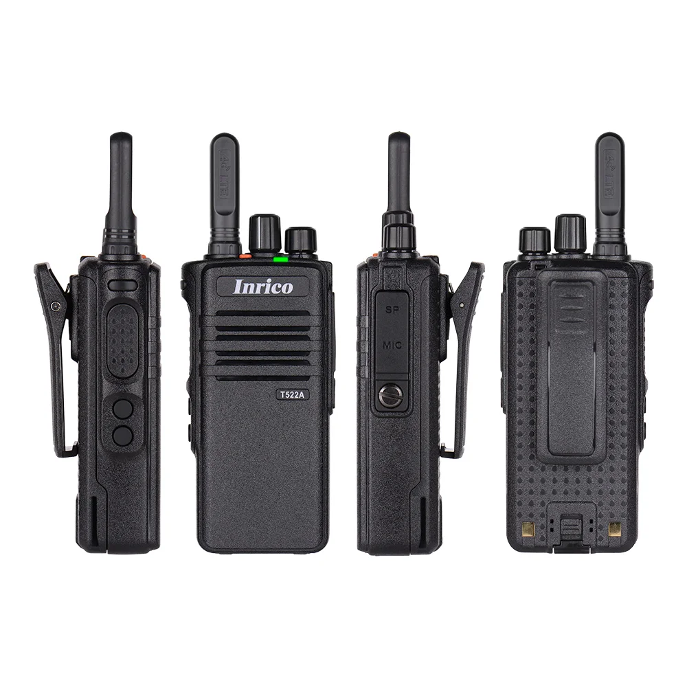 Inrico T522A Handheld Zello portable telephone 4G network POC radio GPS Bluetooth Rugged 4000mah walkie talkie for police subway