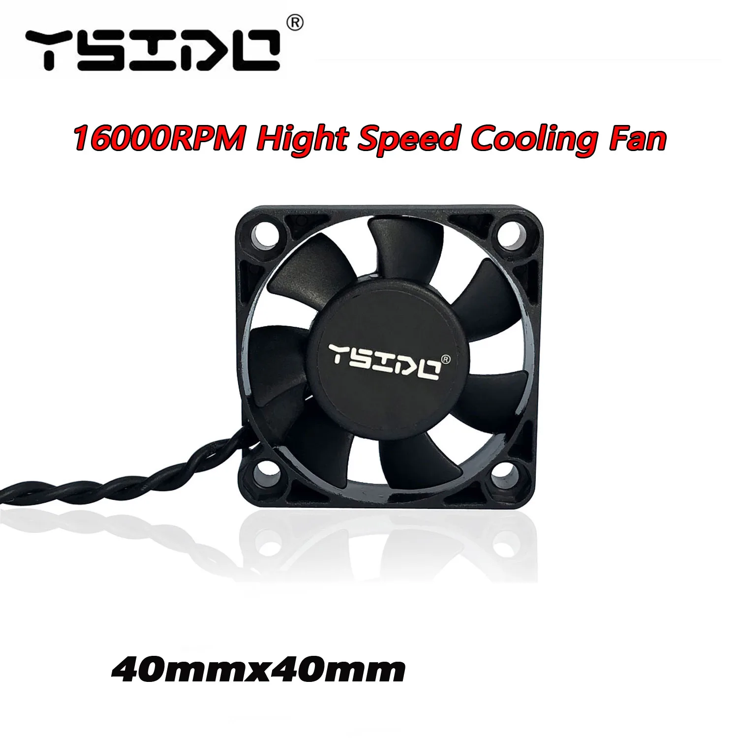 YSIDO 16000RPM 4010 40mm Cooling Fan Heat Dissipation for Hobbywing Traxxas Redcat Axial 4268 4274 1515 1/10 1/8 1/12 RC Car