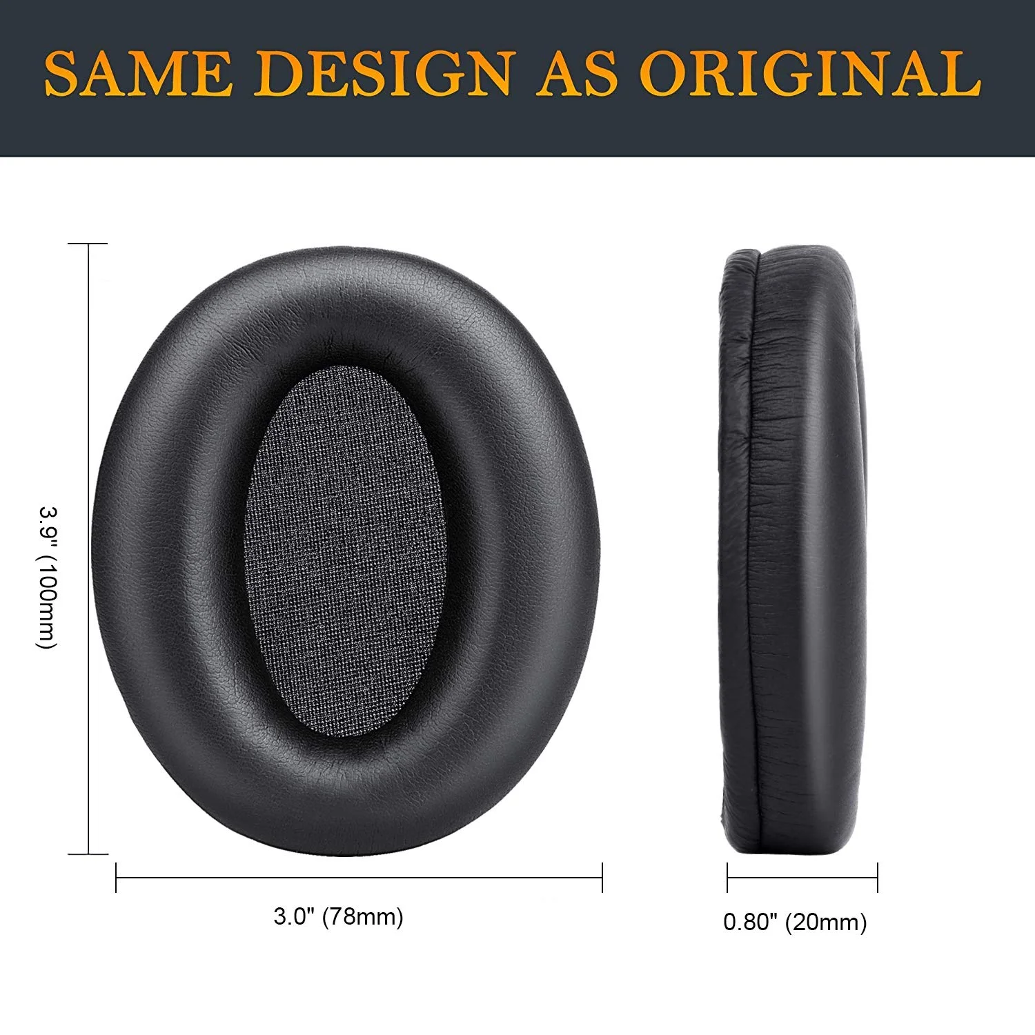 Replacement Earpads Memory Foam Ear Pads Cushion Repair Parts For Sony WH-1000XM3 WH1000XM3 Wireless Noise Cancelling Headphones