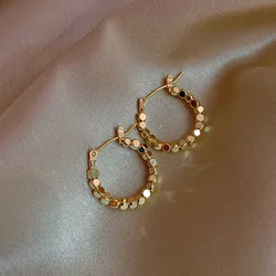 Metal Circle Hoop Earrings For Women New Personality Trendy Big Statement Square Summer Earrings Fashion Jewelry 2020 New