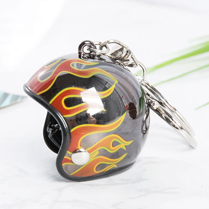 Mini Motorcycle Helmets Keychain Cute Safety Helmet Accessories Car Keychain Men And Women Fashion Creative Small Pendant New