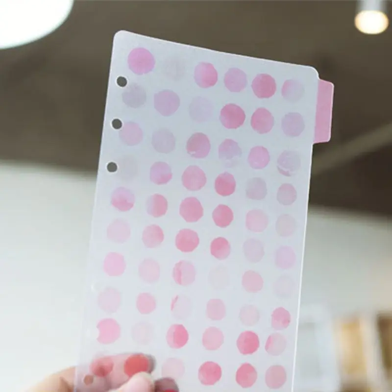 1Set Fresh Clear Style Diary Paper Planner Binders A5 A6 Loose Leaf Notebook Divider Index Separator School Students Supplies