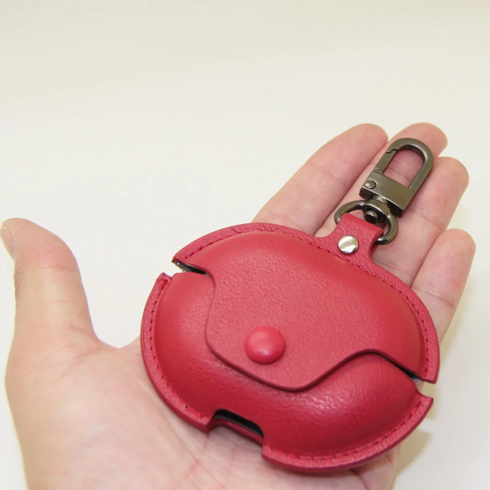 Poyatu couro do plutônio freebuds pro caso para huawei freebuds pro capa de saco de armazenamento de proteção completa com chaveiro anti-perdido