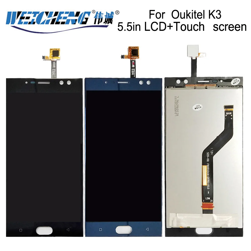 Tested LCD For OUKITEL K3 K5 K6 K7 LCD Display+Touch Screen Digitizer Assembly Digitizer For OUKITEL K9 Display Oukitel K10 LCD