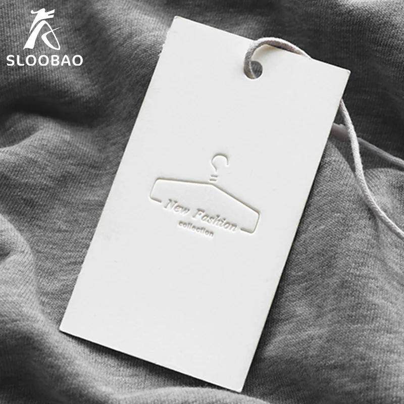 

Free shipping tag customized special paper embossed logo tag design