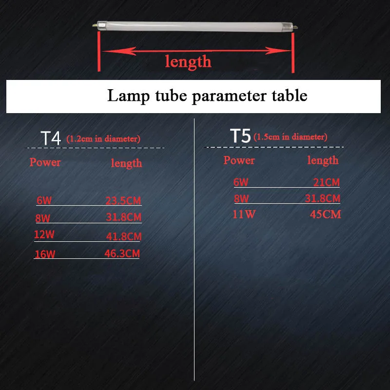 3 قطعة T4 الفلورسنت أنبوب الفلورسنت T5 الفلورسنت مصباح الشريط لمبة لمبات الخطية مرآة المصباح الحمام 8 واط الضوء الأبيض #3