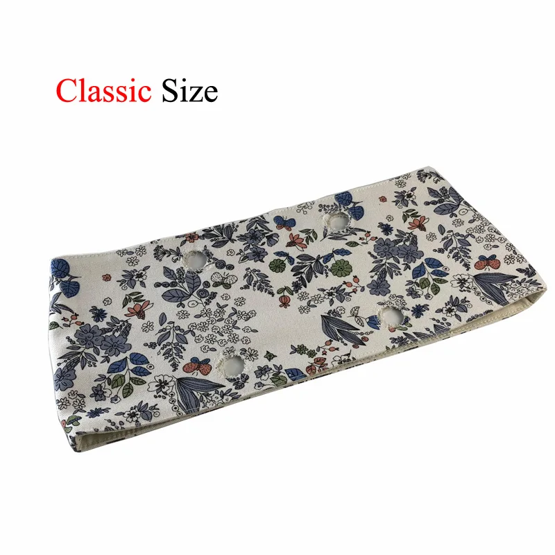 High Quality Colorful Floral Fabric Trim cotton fabric Decoration for Classic Mini obag O bag handbags Eva handbag Accessories