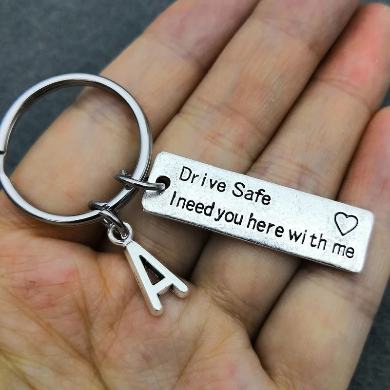 Drive Safe Keychain Boyfriend Gift Couples Keychain Engraved Keychain Husband Gift