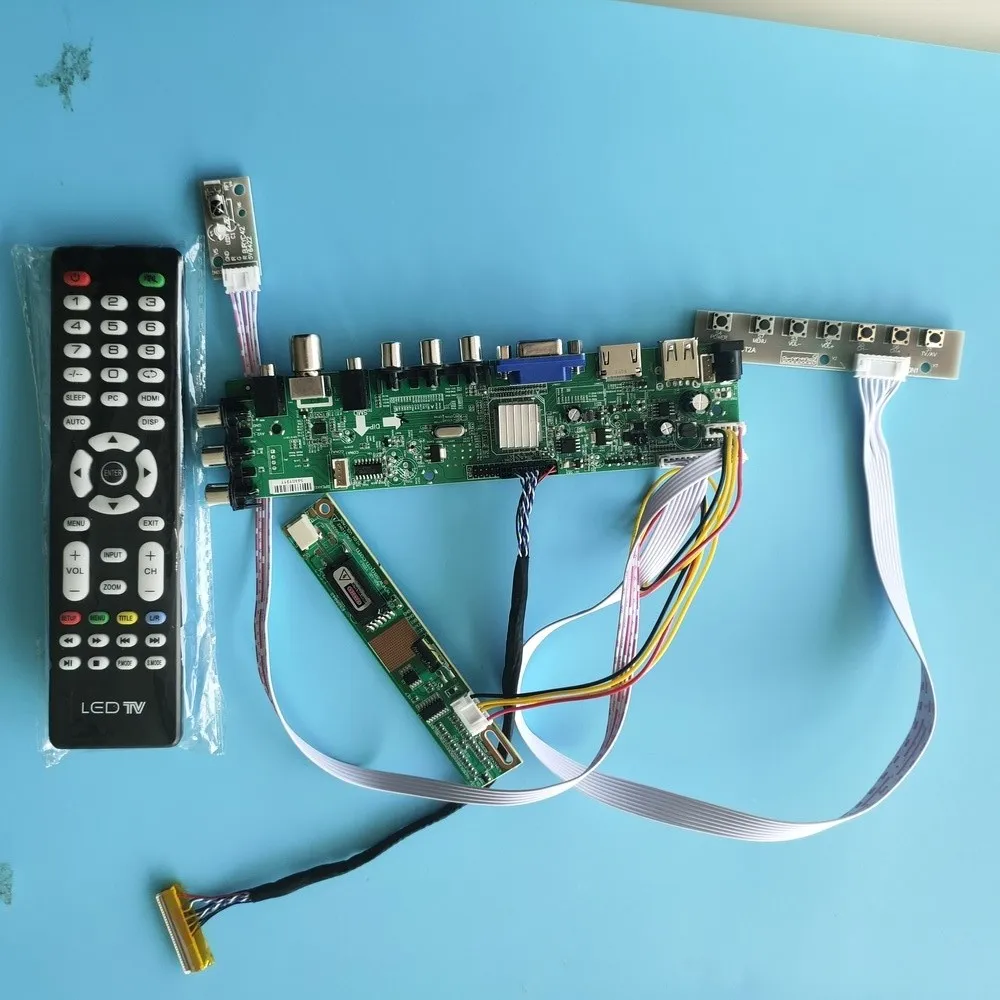 

Комплект для B150XG02 V5/B150XG02 V4 ЖК-панель монитор экрана HDMI VGA DVB-T ТВ контроллер плата 1 CCFL пульт дистанционного управления 1024X768 цифровой USB