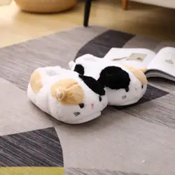 Pantofole per gatti con fiori Kawaii, scarpe per la casa con animali, moda per interni, scarpe da donna in morbido cotone traspirante e confortevole per la casa