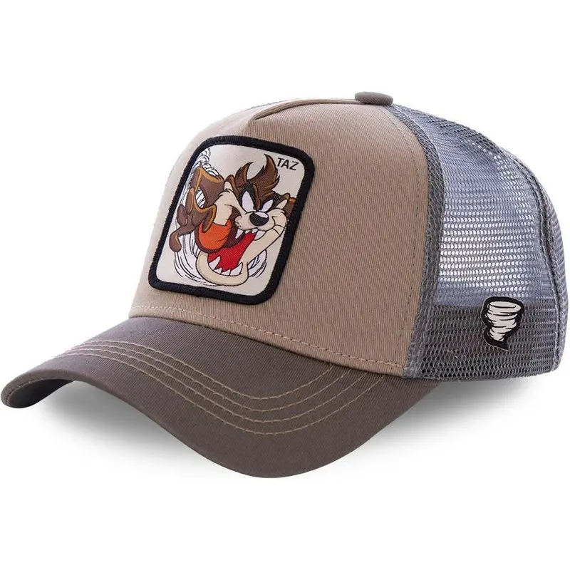 Hot Koop Unisex Anime Cartoon Cap Hoge kwaliteit Patch Draw Baseball Cap Mannen Trucker Hoed - afbeelding 1
